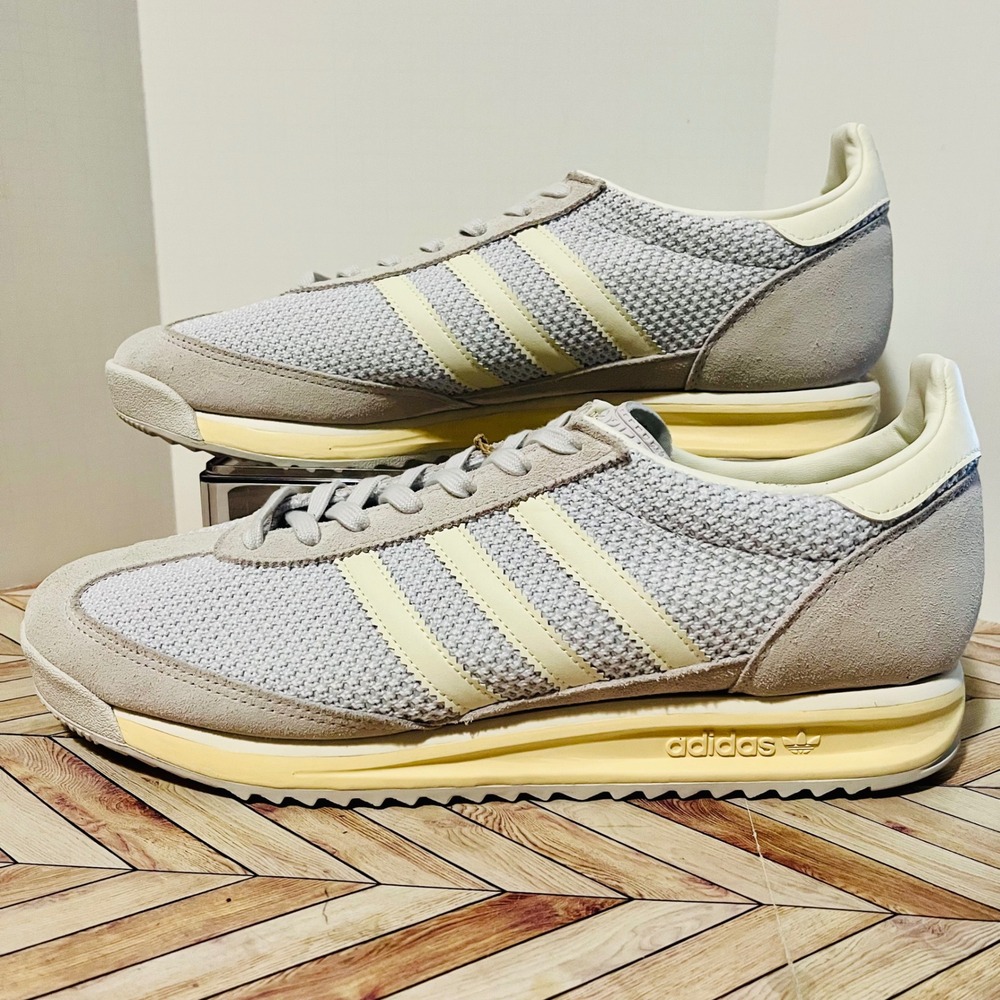 Adidas SL 72 RS Mens Size 12.5 Grey Cream New Retro Running Sneakers JR8773